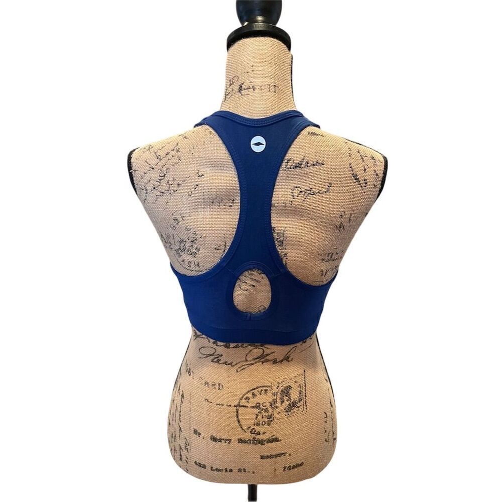 *3/$15 Avia Women's Medium Blue Sports Bra Racerback Yoga Running Fitness - Picture 7 of 7